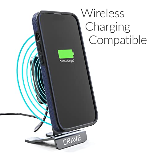 Crave Dual Guard for iPhone 14 Pro, Shockproof Protection Dual Layer Case for Apple iPhone 14 Pro (6.1") - Navy - color: Navy