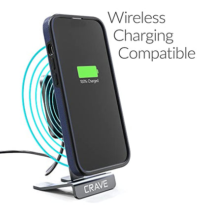 Crave Dual Guard for iPhone 14 Pro, Shockproof Protection Dual Layer Case for Apple iPhone 14 Pro (6.1") - Navy - color: Navy