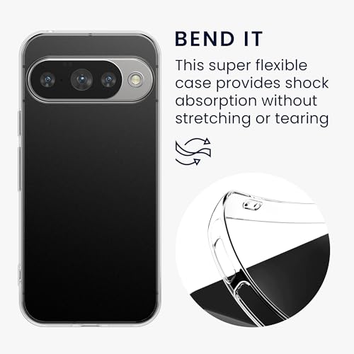 kwmobile Case Compatible with Google Pixel 10 - Clear Case Soft Slim Flexible Protective TPU Phone Cover - Transparent - size: Pixel 10