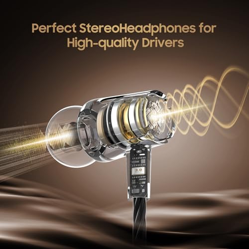 Rayleigh Earbuds Wired Mic Noise-Isolating Heavy Bass Stereo - color: White