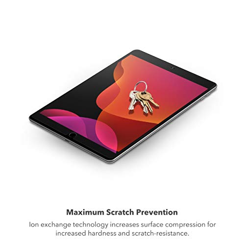 ZAGG InvisibleShield Glass Elite VisionGuard+ Screen Protector for iPad 10.2" (Gen 9/8/7), Scratch Resistance, Blue-Light Filtration, Maintains HD Clarity, Anti-Fingerprint Technology, Easy to Install - size: iPad 10.2-inch (Gen 9, 8, 7), style: Glass Eli