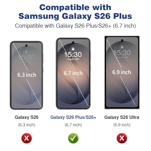 ACANDYA for Samsung Galaxy S26 Plus Case Wallet Clear S26+ Case with Card Holder Protective Shockproof Anti-Scratch Anti-Yellow Heavy Duty Protection Cover for Samsung Galaxy S26 Plus/S26+ Transparent - size: for Galaxy S26+/S26 Plus