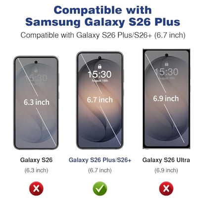 ACANDYA for Samsung Galaxy S26 Plus Case Wallet Clear S26+ Case with Card Holder Protective Shockproof Anti-Scratch Anti-Yellow Heavy Duty Protection Cover for Samsung Galaxy S26 Plus/S26+ Transparent - size: for Galaxy S26+/S26 Plus