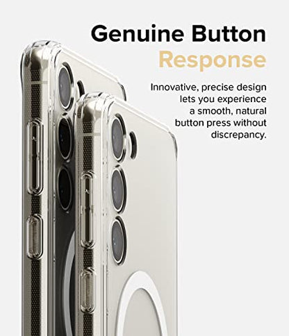 Ringke for Samsung Galaxy S23 Plus Case [Fusion Magnetic Matte Clear] | Compatible with MagSafe, Oil & Dirt Resistant, Anti-Fingerprint Technology Prevents Oily Smudges, Feels Velvety Soft - size: Galaxy S23 Plus