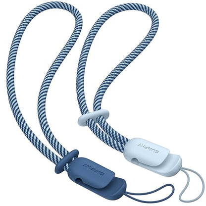 SURPHY 2 Pack Phone Lanyard, Phone Wrist Strap for Case, Camera Wrist Strap - color: Cloud Blue & Blue Jay