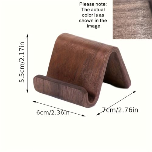 Mini Wooden Chair Phone Stand, Creative Foldable Desktop Smartphone Holder, Portable Aesthetic Cell Phone Cradle for Desk, Office, and Bedside Table Decor, 1 Pack