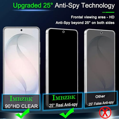 IMBZBK Privacy Screen Protector for Samsung Galaxy S26, 3+3 Pack - color: S26-Black