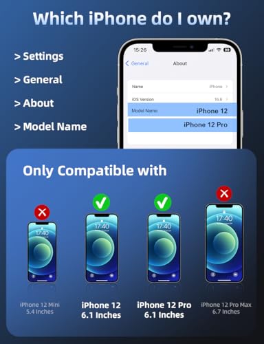 ruwa Privacy Screen Protector for iPhone 12/12 Pro[6.1 Inch][2-Pack] Anti-Peep Tempered Glass Film with Easy Installation Frame, Ultra HD, 9H Hardness, Scratch Resistant, Case Friendly - size: for iPhone 12/12 Pro-6.1 inch 2-Pack