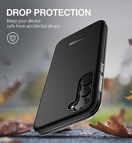 SURITCH for Samsung Galaxy S23 Plus Case, [Built-in Screen Protector] [Dual-Layer Protection ] Full Protection Shockproof Rugged Bumper Phone Cover for Samsung S23 Plus 6.6 Inch - Black - color: Black