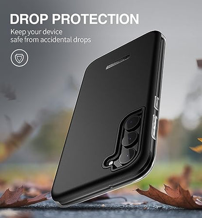 SURITCH for Samsung Galaxy S23 Plus Case, [Built-in Screen Protector] [Dual-Layer Protection ] Full Protection Shockproof Rugged Bumper Phone Cover for Samsung S23 Plus 6.6 Inch - Black - color: Black