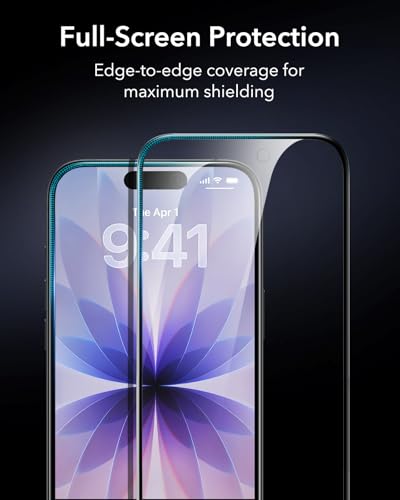 ESR 3 Pack for iPhone 17/iPhone 16 Pro Privacy Screen Protector, Armorite - size: iPhone 17/16 Pro 6.3 inch