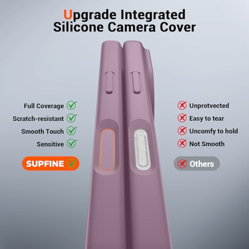 SUPFINE Silicone & Magnetic for iPhone 16 Pro Max Case - color: Blackcurrant, size: iPhone 16 Pro Max