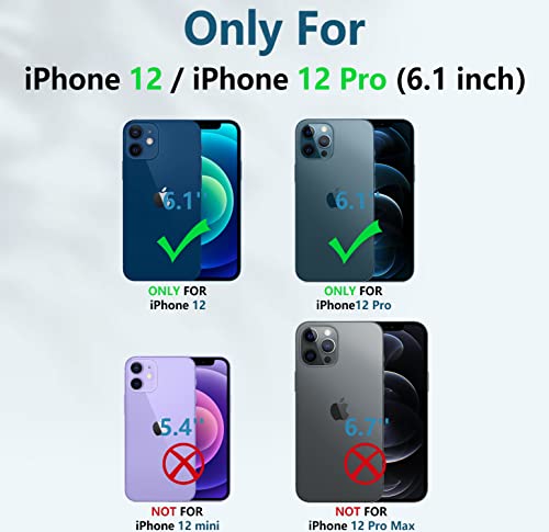 FNTCASE for iPhone 12 Phone Case: for iPhone 12 Pro Phone Case Military Grade Drop Proof Rugged Protective Cover with Kickstand | Matte Textured Shockproof TPU Hybrid Bumper Cases 6.1 inch - Orange | 20FT Military-Grade Drop Protection, Anti-Slip Matte Te