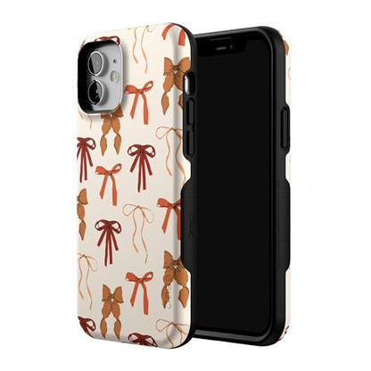 Casely iPhone 12 Mini Case | Fall Girlie | Pumpkin Spice Bows | Bold Protective Design | MagSafe Compatible Design - color: Fall Girlie | Pumpkin Spice Bows, size: Iphone 12 Mini