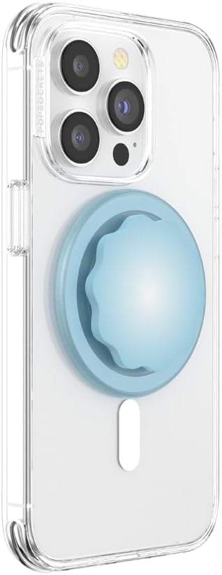 PopSockets Phone Grip for MagSafe, Magnetic Holder- Blue Sigh - color: Flower Blue Sigh, style: MagSafe