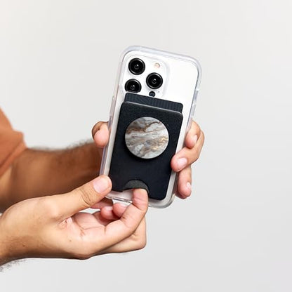 Marble Pattern PopSockets PopWallet for MagSafe - style: Magnetic PopWallet