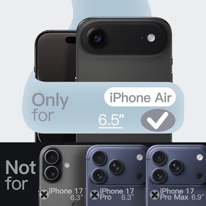 JETech Silicone Case for iPhone Air, Black | Silky Soft Touch, Shockproof Protection, Scratch Resistant, Microfiber Lining - color: Black, size: iPhone Air