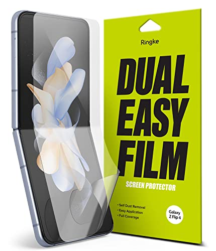 Ringke for Samsung Galaxy Z Flip 4 Screen Protector [Dual Easy, 2 Pack]