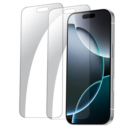 BLACK+DECKER 2 Pack Tempered Glass Screen Protector for iPhone 16 Pro Max - size: iPhone 16 Pro Max