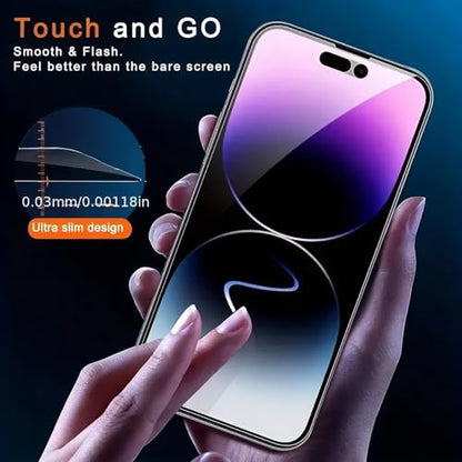 Privacy Screen Protector for iPhone 14/ iPhone 13/13 Pro/iphone 16E, Tempered Glass [True 28°Anti Spy] [9H Hardness] [Case Friendly] Private Protector for iPhone 6.1" - 1-Pack