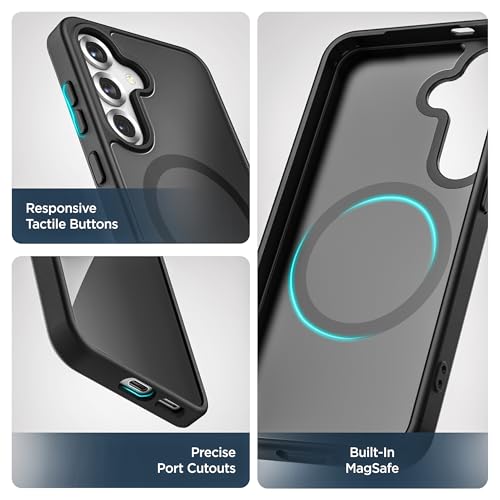 Encased SlimShield Holster Case for Samsung Galaxy S25 Plus Belt Clip Case (Compatible with MagSafe) Black - color: Black, size: S25 Plus