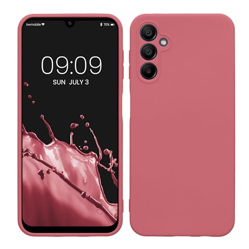 kwmobile Case Compatible with Samsung Galaxy A14 5G Case - Protective Slim TPU Phone Cover - Soft Matte Finish - Dark Rose - color: Dark Rose, size: Galaxy A14 5G