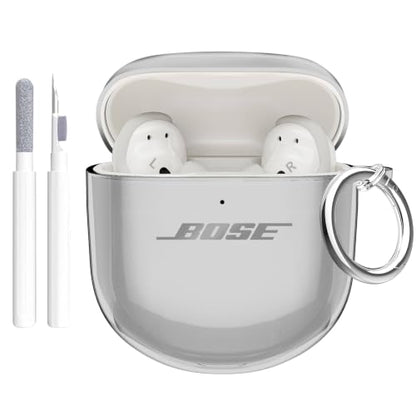 Aircawin for Bose QuietComfort Earbuds II/QuietComfort Ultra 1/2 Case Clear - color: Clear Black