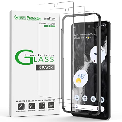 amFilm Screen Protector Compatible with Google Pixel 7 6.3" Tempered Glass - size: Pixel 7-6.3"