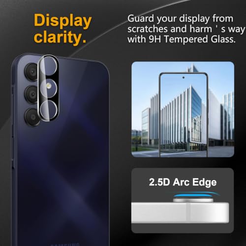 3 Pack Camera Lens Protector for Samsung Galaxy A15 5G - size: Galaxy A15