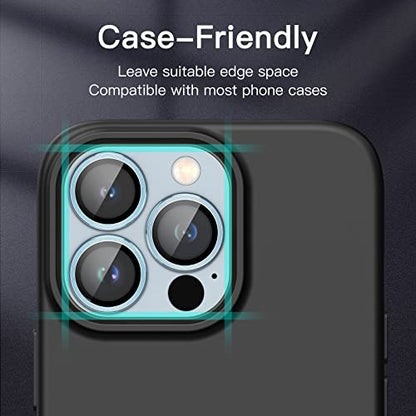 JETech Camera Lens Protector for iPhone 13 Pro Max/13 Pro, Sierra Blue - color: Sierra Blue