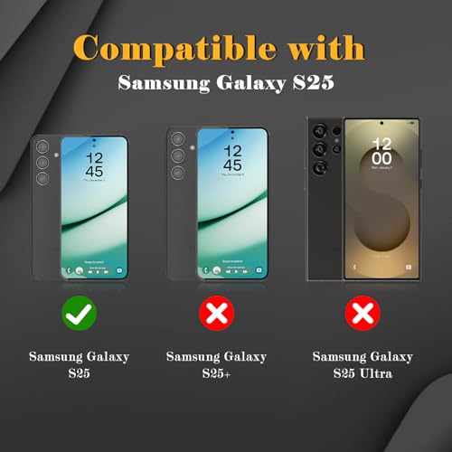 2 Pack Privacy Screen Protector for Samsung Galaxy S25, Tempered Glass Film full Coverage Anti Scratch, Anti-Spy, 9H Hardness, Bubble Free for Samsung Galaxy S25 Privacy Screen Protector - size: Samsung Galaxy S25