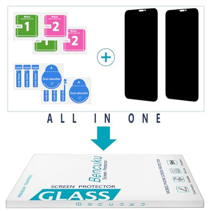 2 Pack Privacy Screen Protector for Apple iPhone 11, iPhone XR
