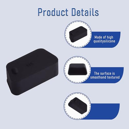 5 PCS VGA/DB9 Port Anti-dust Plugs, Silicone Covers Caps Stoppers, Port Protector for RS232, HDB15, DB9, 0.59 x 0.28 (LxW) - size: VGA/DB9/Black/5 PCS