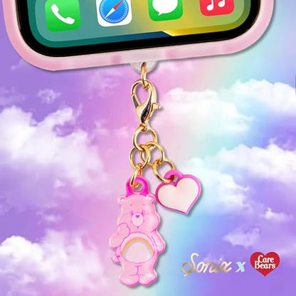 Sonix Dust Plugs - USB C + Lightning Compatible - Care Bears Character Charging Port Charms (3 Pack) - Funshine, Cheer, Grumpy Bear - color: Funshine, Cheer, and Grumpy Bear