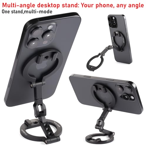 Dual‑Sided Magnetic Phone Holder for iPhone 12‑17, Vlog & Live Broadcast