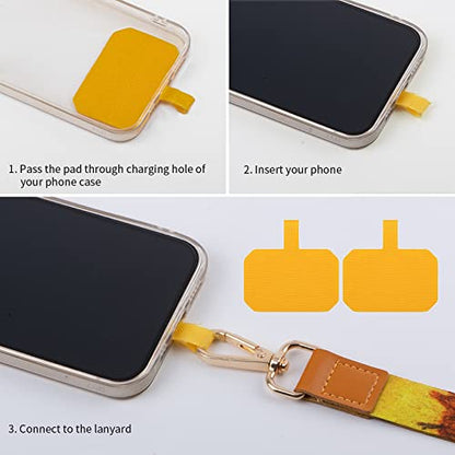 Phone Lanyards, Wrist Lanyards, Adjustable Neck Strap Sunflower - color: Sunflower