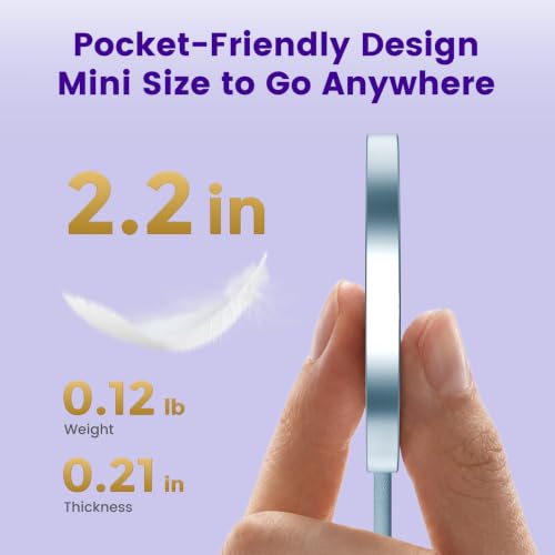 MagSafe 25W Wireless Charger for Apple Magnetic Fast Charging Pad - color: Blue