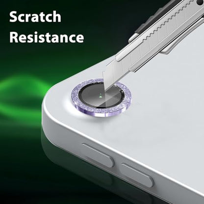 Zeking 2 Set for iPad Air 11 2026 Camera Lens Protector - color: Glitter Purple