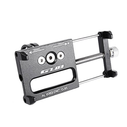 GUB Bicycle & Motorcycle Phone Mount, Aluminum Alloy Universal Bike Handlebar Phone Mount Holder Adjustable Compatible with iPhone X XR Xs 7s 8 Plus,Compatible with SamsungS9/S8/Note5/4 (Black) - color: black