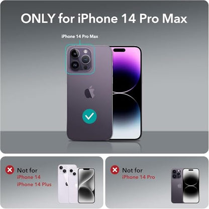 Crossbody Wallet Case for iPhone 14 Pro Max(6.7") with Detachable Strap - PU Leather Flip Folio with Card Slots & RFID Blocking, Sparkling Diamond Accents-Black - color: Black, size: iPhone 14 Pro Max(6.7")
