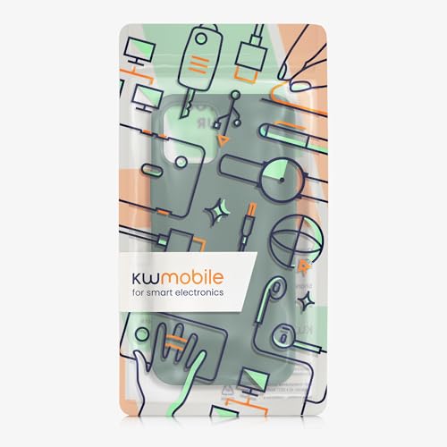 kwmobile Case Compatible with Apple iPhone 12 / iPhone 12 Pro Case - Soft Slim Protective TPU Silicone Cover - Forest Green - color: forest green