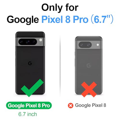 SkyEagle Compatible Magsafe 2 in 1 Detachable Google Pixel 8 Pro Wallet Case with Card Holder Women Men,Magnetic PU Leather RFID Blocking Flip Kickstand Credit Slots,for Pixel 8 Pro 6.7",Blue - color: Blue, size: Google Pixel 8 Pro 6.7"
