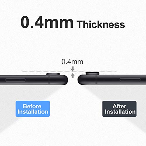 For iPhone XR Camera Lens Protector - [2 Pack] Premium Aluminum Alloy Back Rear Camera Lens Screen Cover Case Shield - Black - color: Black-iPhone XR