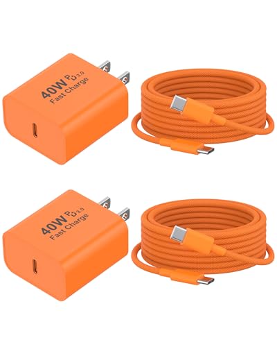 [Apple MFi Certified] iPhone 17 16 15 Pro Max Charger Fast Charging - size: 2 Pack-6FT