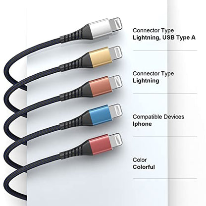 [ Apple Certified 2pack ] iPhone Charger,Lightning Cable, Fast Charging Cables for Apple iPhone 12/11/11Pro/11Max/ X/XS/XR/XS Max/8/7/6/5S/SE/iPad Mini Air (3ft, Grey) - color: Grey, size: 3foot