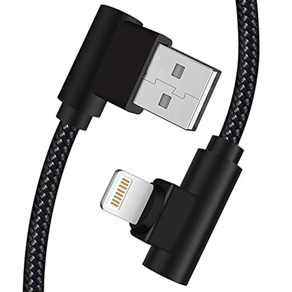 iPhone Charger 3 feet MFi Certified 90 Degree Lightning Cable 3 Pack - size: 3 FT
