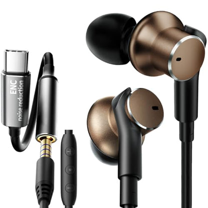 Dynamic Balanced Deep Bass Wired Headphones-Call Noise cancelling Earbuds
