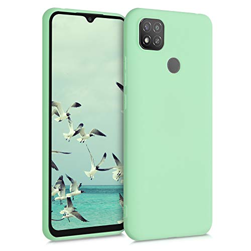 kwmobile Case Compatible with Xiaomi Redmi 9C Case - Soft Slim Protective TPU Silicone Cover - Mint Matte