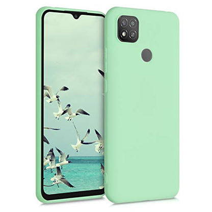 kwmobile Case Compatible with Xiaomi Redmi 9C Case - Soft Slim Protective TPU Silicone Cover - Mint Matte