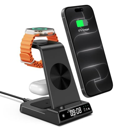Wireless Charger for iPhone 18 Pro/18 Pro Max/17/16/15/14/13/12/11/X Series - color: Black